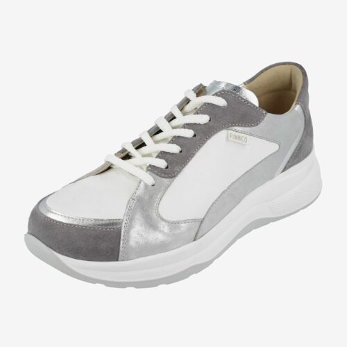 PICCADILLY mouse/arg./weiß/silber Soft/Slide/Nappa/Linola