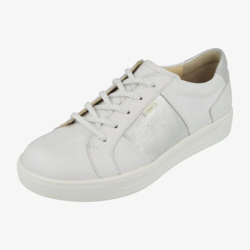 MALITA weiss/silber Nappa/Brina